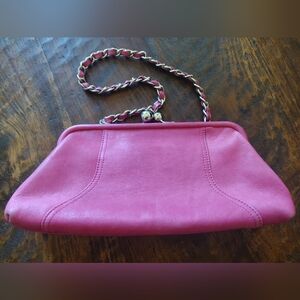 Tignanello Pink Leather Handbag